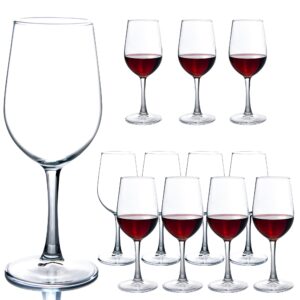 c crest durable and stylish 11.2oz red wine glassware - set of 12 - classic design for party and wedding
