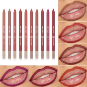 MYUANGO Lip Liner Pencil -Vegan and Creamy Formula, 24-Hour Long-Wear, Waterproof & Smudge-Resistant (B107)