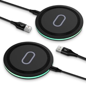 samsung fast wireless charger pad, 2 pack 15w wireless charging pad fast charging station for samsung galaxy s24 s23 fe s23 s22 s21 note 20,iphone 15 14 13 12 pro max,google pixel 8a 8pro 7a 7pro 6