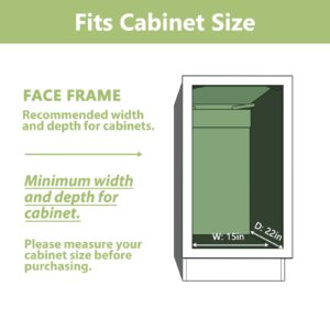 LOVMOR 2 Tier Pull Out Cabinet Organizer 13.5" W x 21.5" D Slide Out Under Sink Organizer Sliding Wire Shelves Storage for Kitchen Bathroom Cabinets