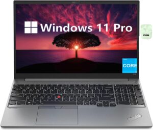 lenovo thinkpad e15 gen 4 business laptop, 15.6 inch ips full hd display, intel core i5-1235u processor, windows 11 pro, 24gb ram, 1tb ssd, thunderbolt 4, long battery life, space gray, pcm