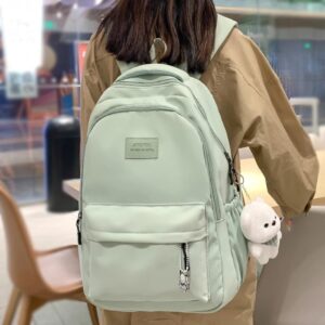 DUNBRI New Female Fashion Lady High Capacity Waterproof Backpack Trendy Women Laptop Bags Travel Book Bag Cool (black)