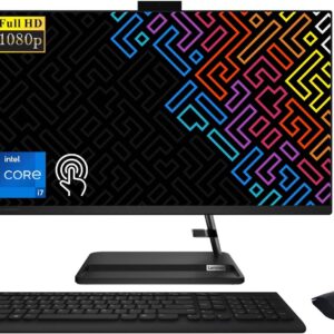 Lenovo IdeaCentre 3i 27" FHD Touchscreen All-in-One Desktop Computer - 13th Gen Intel 10-Core i7-13620H up to 4.9GHz CPU, 64GB RAM, 2TB NVMe SSD, Intel UHD Graphics, Audio by Harman, Windows 11 Pro