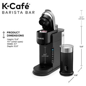 Keurig K-Café Barista Bar Single Serve Coffee Maker and Frother, Black