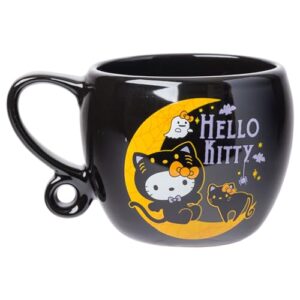 Silver Buffalo Sanrio Hello Kitty Halloween Loop Handle Ceramic Mug, 15.9 ounces