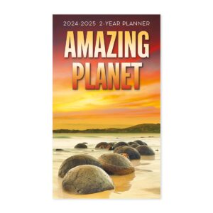 amazing planet 2024-2025 two year planner for scheduling, planning, and organizing