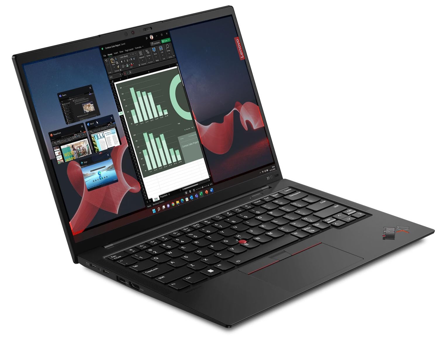 Lenovo Gen 11 ThinkPad X1 Carbon Laptop with Intel Core i5-1335U Processor, 14" WUXGA Non-Touch Display, 16GB LPDDR5 RAM, 512GB Gen4 Performance SSD, Thunderbolt, Backlit Keyboard and Windows 11 Pro