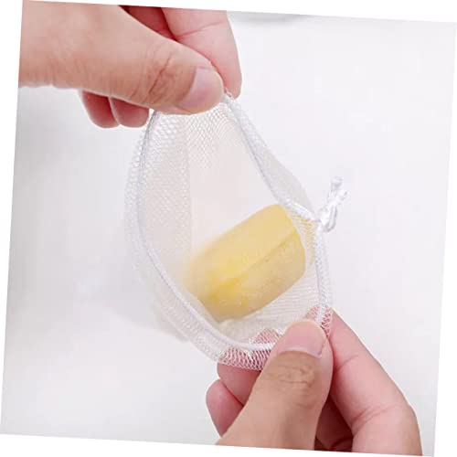 Cabilock 1 Set Foam Pouches Bathroom Soap Tray Foaming Bags Soap Rack Wooden Soap Container Soap Storage Soap Holder Bubble Making Net Soap Dish Soap Ravk Handmade Soap Accessories Bamboo