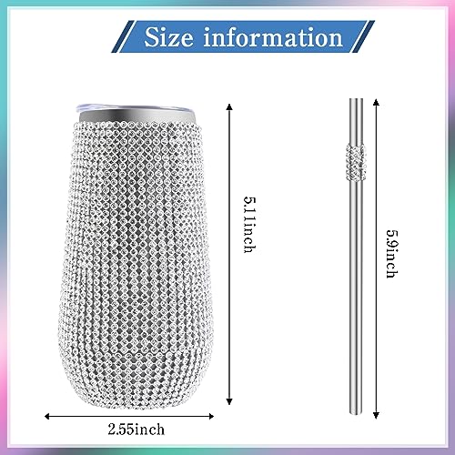 INSTOME Bling Water Bottle,6oz Bride to Be Champagne Flute-Perfect for Bride Tribe Gifts -Chic Bride to Be Champagne Flute-Ideal Bride Tribe Gifts Wedding Champagne Tumbler (1pcs)