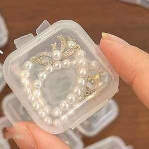 Ankexin 10x Mini Plastic Storage Container Box Portable Medicine Holder Storage Organizer Jewelry Packaging for Earring