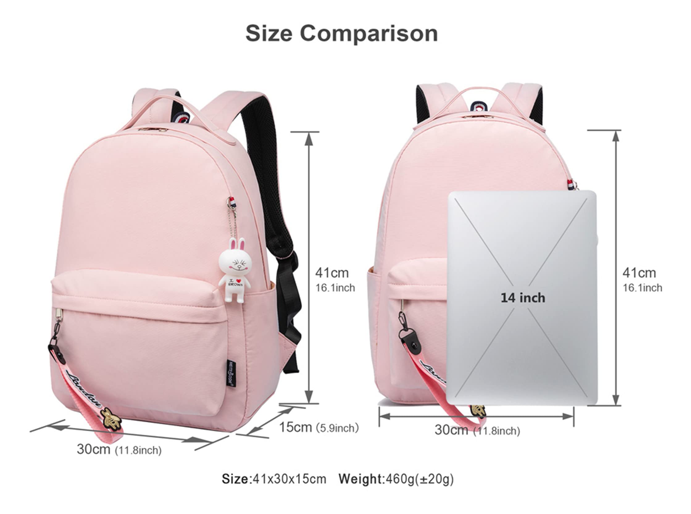 Potekoo Lightweight Durable Casual Daypacks for Teenager Anime Graphic Knapsack-Wear Resistant Canvas Book Bag