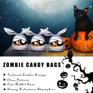 Treat Bags Candy Bags, 50pcs Cute Rabbit Ears Gift Bags for Trick or Treat Small Party Favor Bags for Kids Halloween Party Supplies Decoration