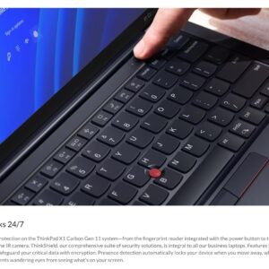 Lenovo Gen 11 ThinkPad X1 Carbon Laptop with Intel Core i7-1365U vPro Processor, 14" 2.8K OLED (2880 x 1800) Non-Touch Display, 32GB LPDDR5 RAM, 2TB Gen4 Performance SSD, Thunderbolt, and Win 11 Pro