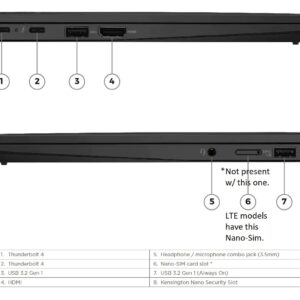 Lenovo Gen 11 ThinkPad X1 Carbon Laptop with Intel Core i7-1365U vPro Processor, 14" 2.8K OLED (2880 x 1800) Non-Touch Display, 32GB LPDDR5 RAM, 2TB Gen4 Performance SSD, Thunderbolt, and Win 11 Pro