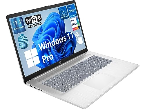 HP 2023 Business Laptop, 17.3" Widescreen HD+ Touchscreen, Intel 10-Core i7-1355U up to 5GHz, 32GB DDR4, 1TB SSD, Fingerprint Reader, Backlit Keyboard, HDMI, Bluetooth, WiFi 6, Windows 11 Pro, MarsPC