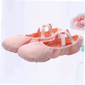 SOIMISS Women Flats Shoes Kids Ballet Shoes Leather Flats for Women Canvas Ballet Shoes Womens Ballet Shoes Soft Sole Shoes Ballet Slipper Sole Ballet Shoe Ballet Dance Shoes Dancing Shoes