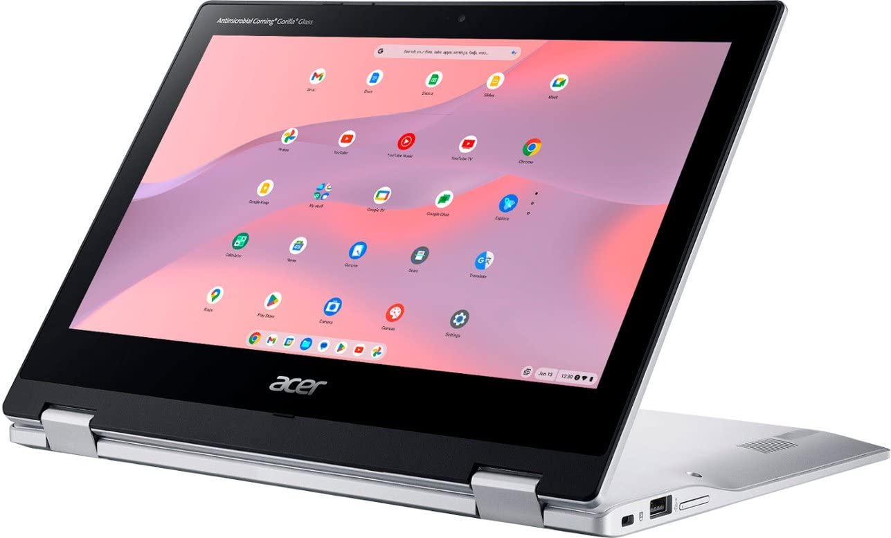 acer Chromebook Spin 311 2-in-1 Convertible Laptop | 11.6" HD Touchscreen | MediaTek MT8183C Octa-Core Processor | 4GB LPDDR4X | 64GB eMMC | USB-C | Wi-Fi 5 | BT | Webcam | Chrome OS | TiTac Card