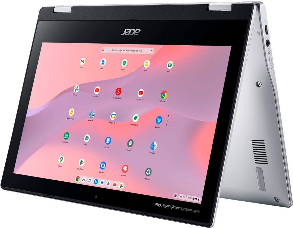 acer Chromebook Spin 311 2-in-1 Convertible Laptop | 11.6" HD Touchscreen | MediaTek MT8183C Octa-Core Processor | 4GB LPDDR4X | 64GB eMMC | USB-C | Wi-Fi 5 | BT | Webcam | Chrome OS | TiTac Card