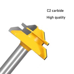 TOTOWOOD 45 Degree Lock Miter Router Bit 3-Piece Set, for 31/64", 3/4"，1"，Cutting Height, 1/2 Inch Shank.Woodworking Tools Joint Router Bits 3PCS 1/2 Shank)