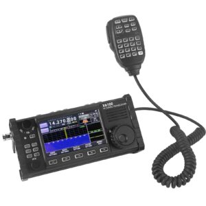 xiegu x6100 hf transceiver,sdr,10w,full mode,built-in battery,portable long range two-way radio