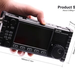 Xiegu X6100 HF Transceiver,SDR,10W,Full Mode,Built-in Battery,Portable Long Range Two-Way Radio