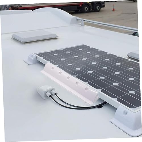 MUSISALY 2pcs Solar Panel Support White Stand Soundbar Bracket Plastic Stand Solar Panel Mounting Bracket Rv Solar Caravan Boat Solar Panel Rack Panel Bracket Abs Off The Roof