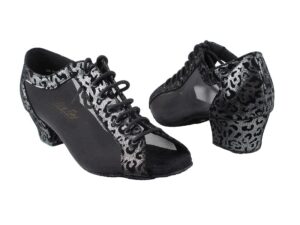 ladies' salsa, latin, rhythm ballroom practice dance shoes - very fine dance shoes - limited edition 1643ledss black velvet leopard 1.5 inch heel (us_footwear_size_system, adult, women, numeric, medium, numeric_8_point_5)