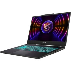 MSI Cyborg 15 15.6" 144Hz FHD Gaming Laptop Computer, Intel 10-Core i7-12650H, GeForce RTX 4060 8GB, 16GB DDR5 RAM, 512GB PCIe SSD, WiFi 6, Bluetooth 5.2, Backlit Keyboard, Windows 11, BROAG Cable