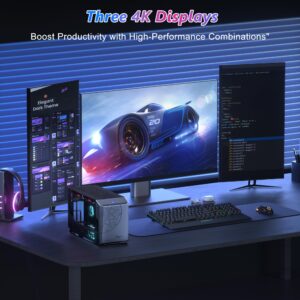 GEEKOM Mini PC, Mini Fun9 Gaming PC Support Discrete Graphics,Intel Core i9-9980HK(Up to 5.0GHz) 32GB DDR4 & 1TB SSD Windows 11 Pro Desktop Computers Support Two 2.5G LAN Ports/Thunderbolt 3/WiFi 6