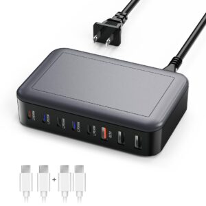 240w usb c charger, 8 port fast usb c charging station, 65w type c laptop fast charger, compatible with macbook pro/air ipad pro/air iphone 14 13 12/pro max galaxy note s22 pixel