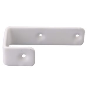 4Pcs White 7-Shaped Plastic Coated Bunk Bed Ladder Hook Bed Ladder Hooks for Bed Hook Tool 25MM