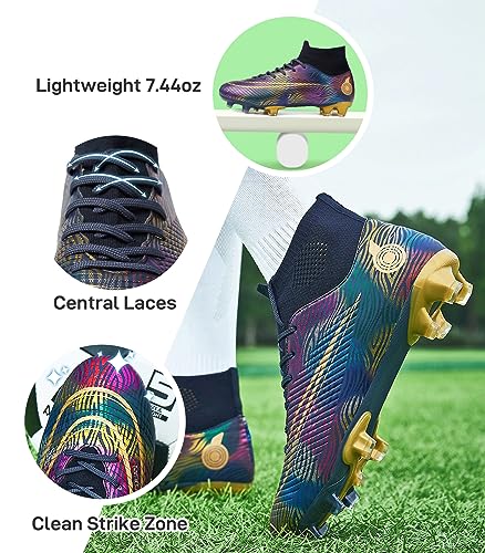 Men's Women's Unisex Soccer Cleats FG/AG Soccer Shoes Indoor Outdoor Turf Firm Ground High-top Spikes Younth Professional Training Football Boots