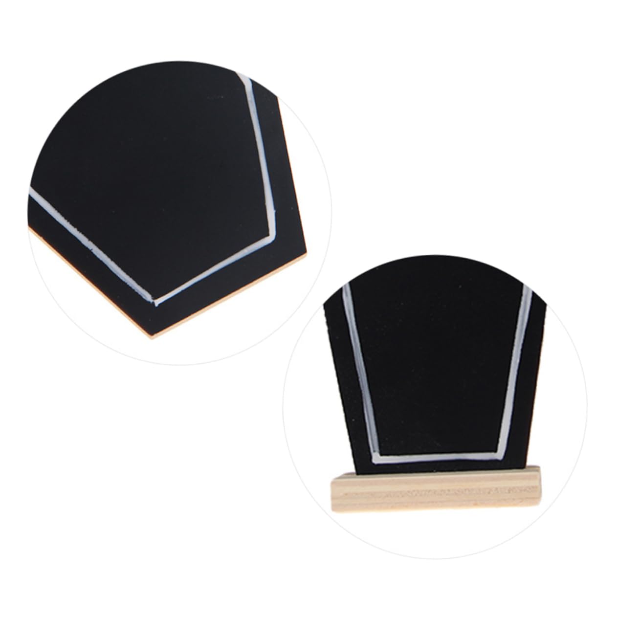 STOBOK 3pcs Mini Blackboard Small Chalkboard Sign Table Top Decor Mini Chalkboard Food House Decorations for Home Decorative Blackboard Black Decor Ornaments Wooden Household