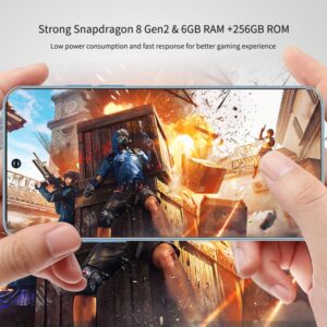 C23 5G Unlocked Cell Phones, 6G+256GB Snapdragon 8 Gen 2 Octa-Core Android 13 Phone, 6.8" FHD+Display 120HzD 64MP AI Camera 4G/5G Smartphone 6000mAh Support Dual Sim TF Card Fingerprint Lock&Face ID