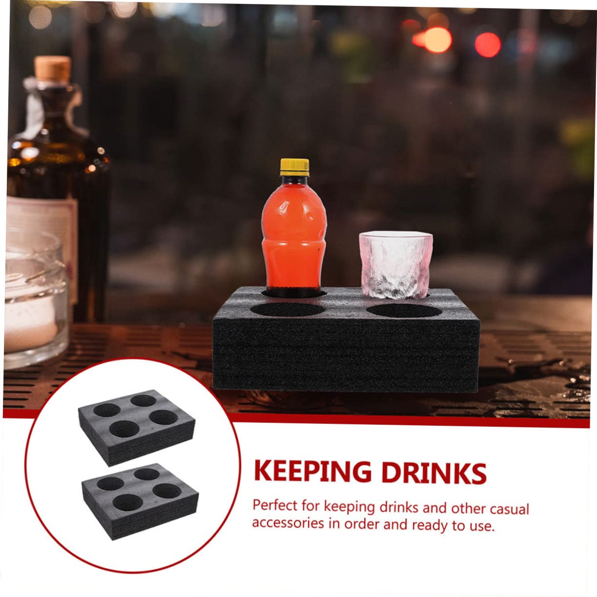 SWOOMEY Cup Holders for Drinks to go Cup Holders Drink Carry Holder take Drink Tray Drink Carrier Takeout 4-Cup Tray Milk Tea Coffee Tray Takeaway Cup epe Foam Composite Pearl Cotton