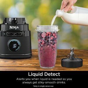 Ninja Detect Power Blender Pro + Personal Single-Serve, BlendSense Technology, For Smoothies, Food & More, Compact Kitchen Countertop, 1800 P-Watts, 72 oz. Pitcher, (2) 24 oz. To-Go Cups, Black, TB301