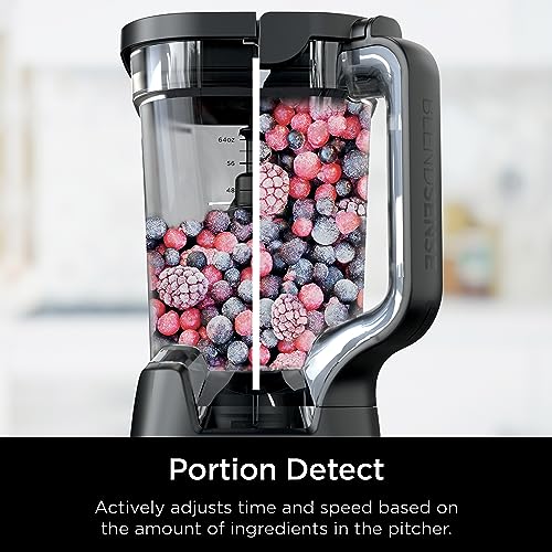 Ninja Detect Power Blender Pro + Personal Single-Serve, BlendSense Technology, For Smoothies, Food & More, Compact Kitchen Countertop, 1800 P-Watts, 72 oz. Pitcher, (2) 24 oz. To-Go Cups, Black, TB301