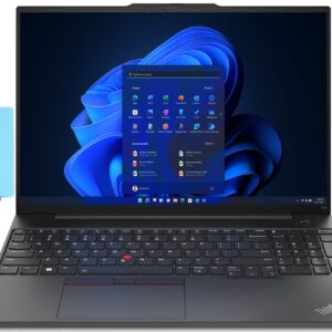 LENOVO ThinkPad E16 Gen 1 16.0" IPS Business Laptop (8-Core AMD Ryzen 7 7730U, 40GB RAM, 1TB PCIe SSD, AMD Radeon, 60 Hz Wide UXGA (1920x1200), Fingerprint, Win 11 Pro) w/Dockztorm Hub