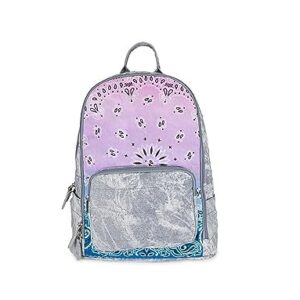 Bari Lynn Bandana Pink/Grey/Blue backpack