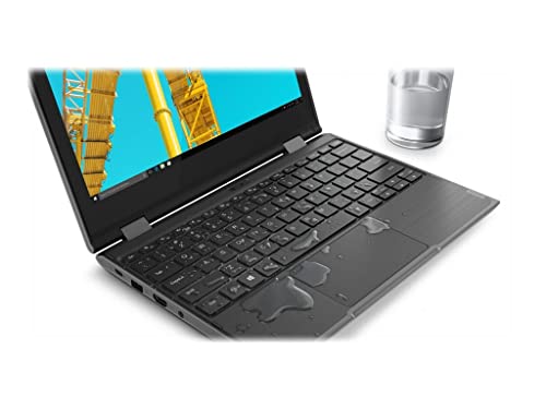 Lenovo 2022 300e 11.6" 2-in-1 Touchscreen (Intel N4120, 4GB RAM, 64GB Storage, Stylus, Webcam), Ruggedized & Water Resistant, Flip Convertible Home & Education Laptop, FD Pen, Windows 10 Pro (Renewed)