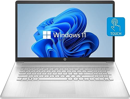 HP 2023 Newest 17t Laptop, 17.3'' HD+ Touchscreen, Intel Core i7-1255U Processor, 32GB DDR4 RAM, 1TB PCIe SSD, Backlit Keyboard, HDMI, Windows 11 Home, Silver