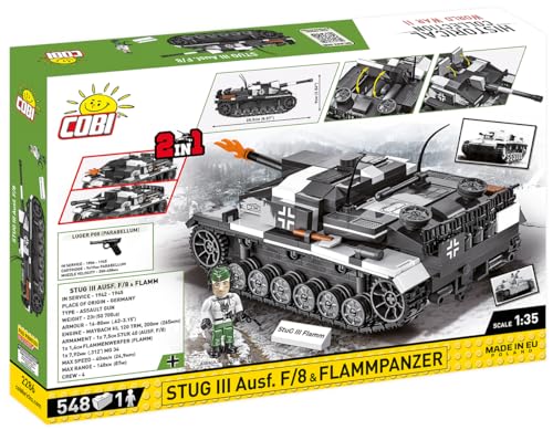 COBI Historical Collection WWII STUG III Ausf. F/8 & Flammpanzer (2-in-1)