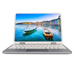 gowenic 10.8in touchscreen 2 in 1 laptop, rotatable fhd screen, 360 degree rotation, 8gb ram + 1tb ssd, touch pen, 11, aluminum alloy shell, built in camera and speakers (8+1tb us)