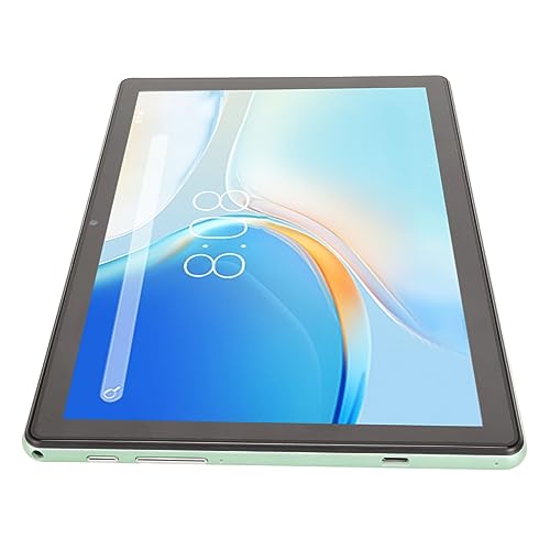 Kufoo Gaming Tablet, 100 to 240V Green 5MP 13MP Camera 10in Tablet USB C Rechargeable for Travel (Green)