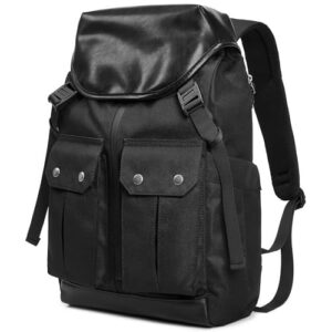 eyamu travel laptop backpack, vintage backpack,carry on backpack,waterproof backpack,college backpack,fits 15.6 inch laptop, men & women (black)