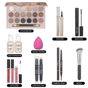 Makeup Kits Makeup Kit for Women Full Kit Makeup Sets for Teens Make up Kit for Teens Girls Teenagers Gift 18 Color Eyeshadow Palette Lipgloss Makeup Sets for Women Make up Kit