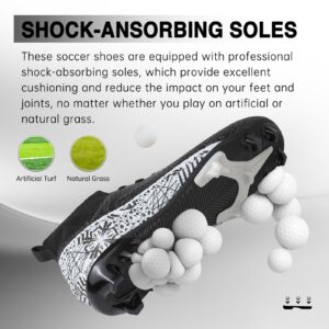 Mens Soccer Cleats Women Football Cleats Tacos De Futbol para Hombre Soccer Shoes Football Shoes for Turf Futsal Shoes Cleats Football Turf Cleats Professional Football Training Boots AG FG