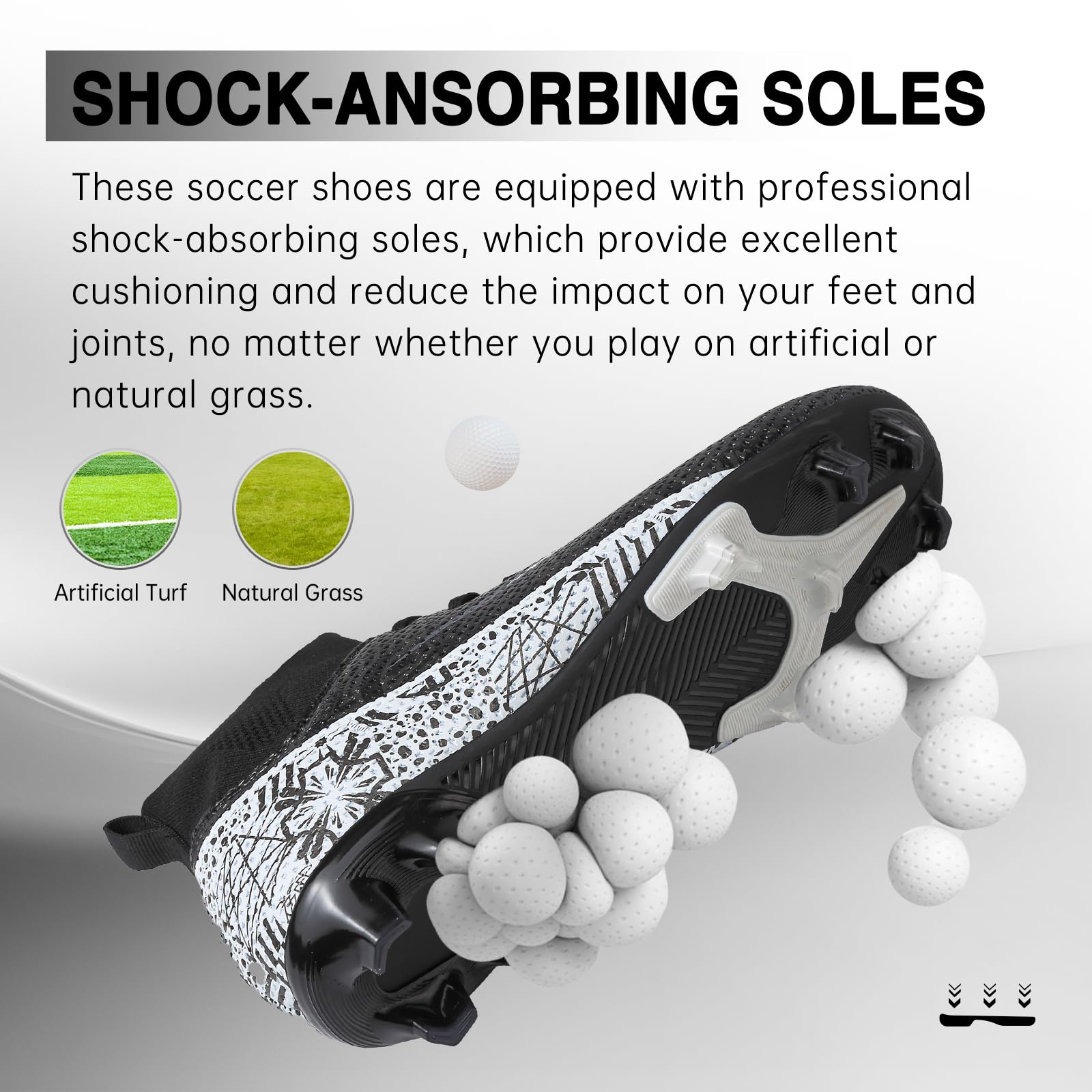 Mens Soccer Cleats Women Football Cleats Tacos De Futbol para Hombre Soccer Shoes Football Shoes for Turf Futsal Shoes Cleats Football Turf Cleats Professional Football Training Boots AG FG