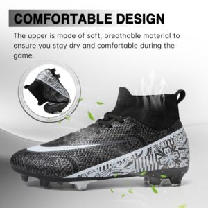 Mens Soccer Cleats Women Football Cleats Tacos De Futbol para Hombre Soccer Shoes Football Shoes for Turf Futsal Shoes Cleats Football Turf Cleats Professional Football Training Boots AG FG