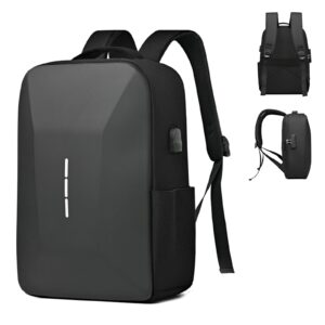 solim hardshell laptop backpack for men,waterproof travel backpacks fit 15.6 inch anti-theft tsa bag with usb charging port